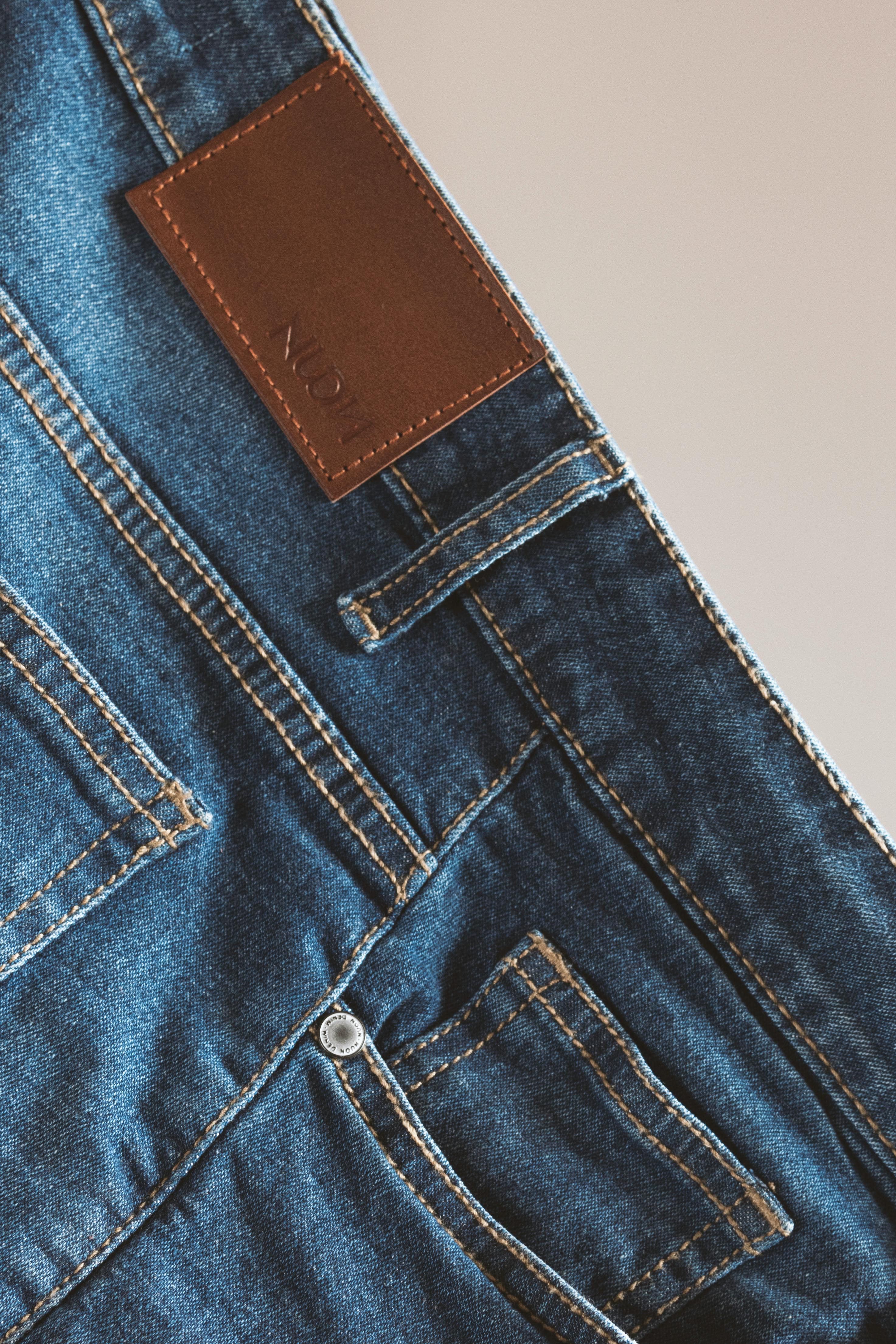 Folded jeans stack